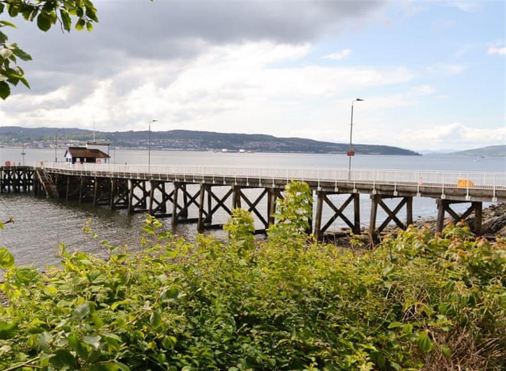 Nearby jetty at Kilcreggan at Ivy Cottage in Kilcreggan, near Helensburgh, Dumbartonshire