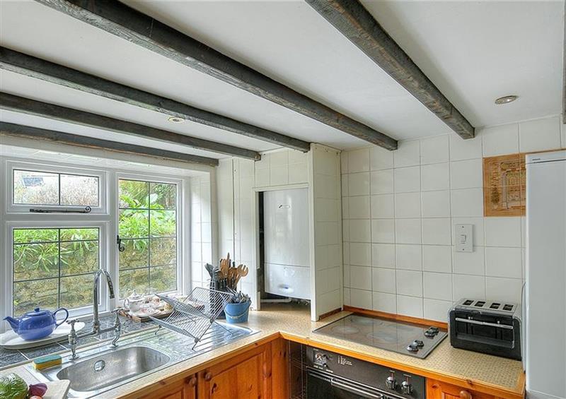 This is the kitchen at Ivy Cottage, Lyme Regis