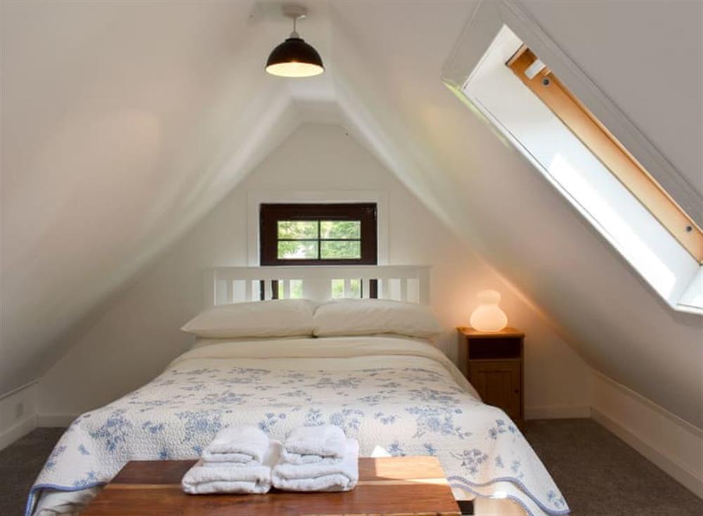 Comfortable double bedroom at Ivy Cottage in Near Whiting Bay, Isle of Arran, Scotland