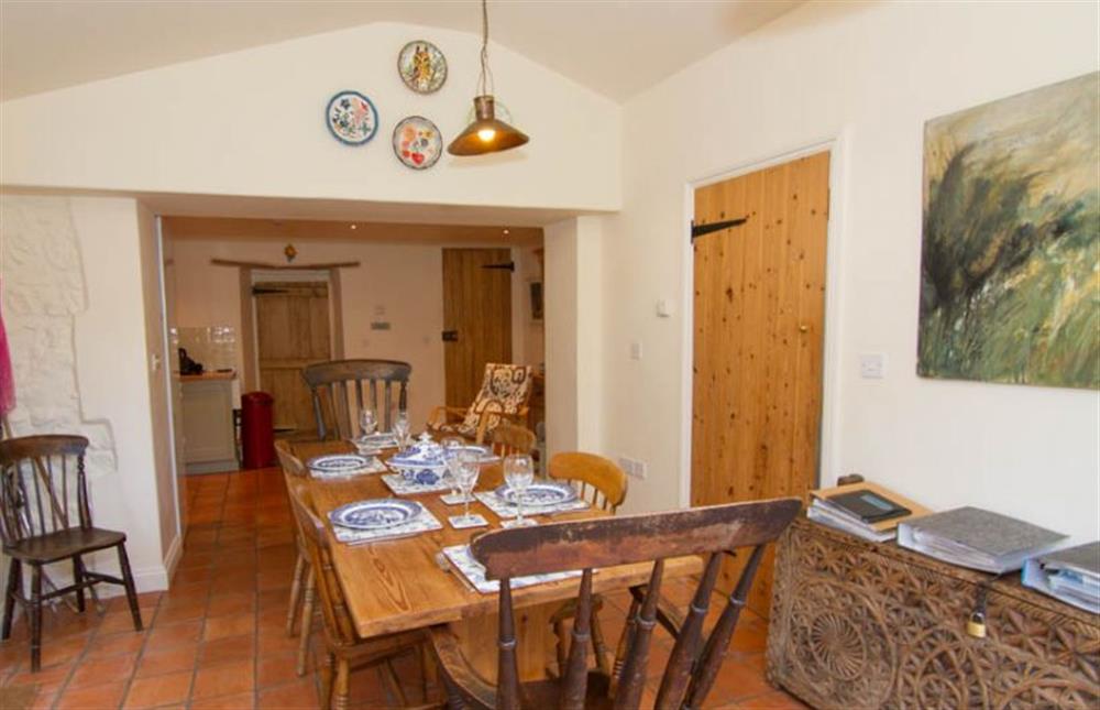 Dining area leads to the kitchen at Ivy Cottage (Thornham), Thornham near Hunstanton