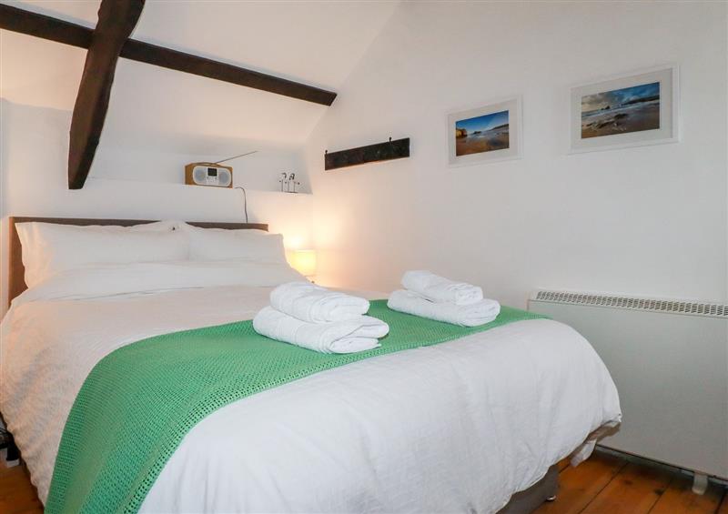 One of the 2 bedrooms at Ivy Cottage, Trenale near Tintagel