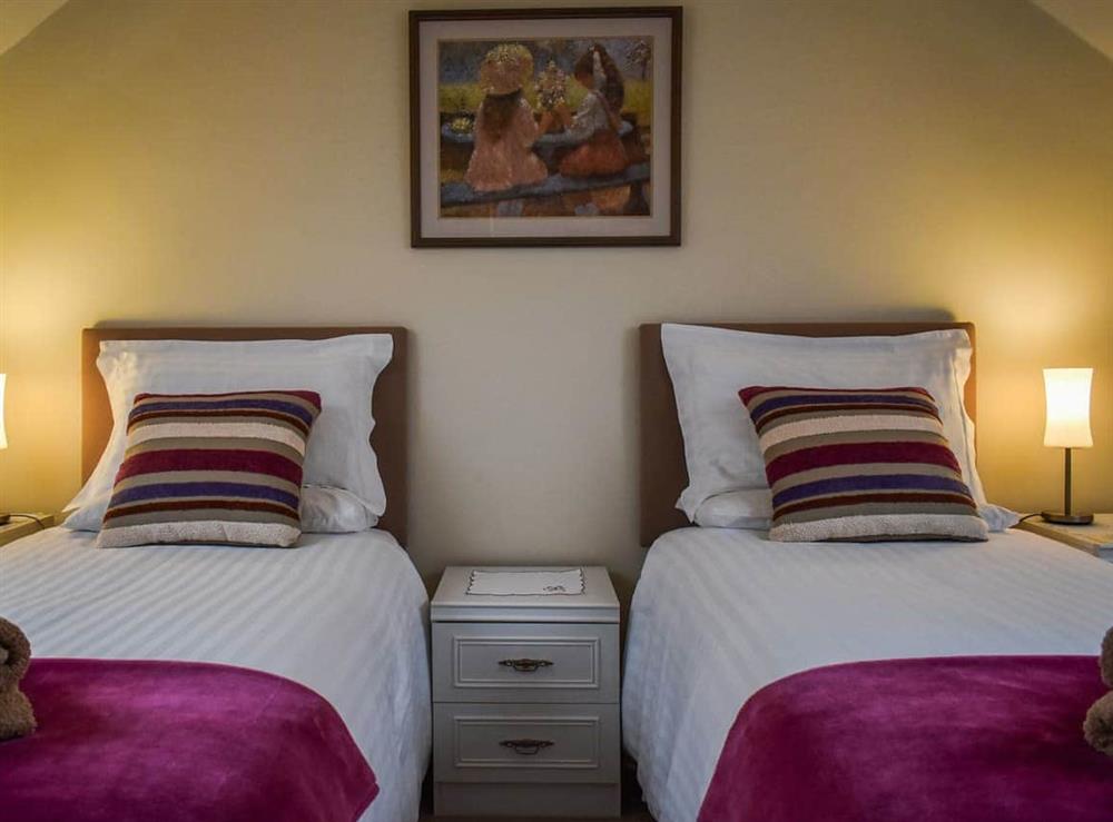 Twin bedroom at Ivy Cottage in Two Dales, near Matlock, Derbyshire