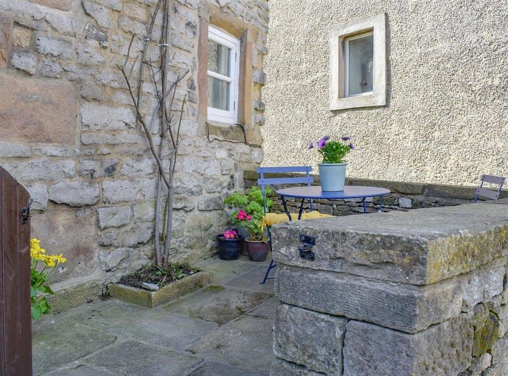 Sitting-out-area at Ivy Cottage in Wensley, near Matlock, Derbyshire