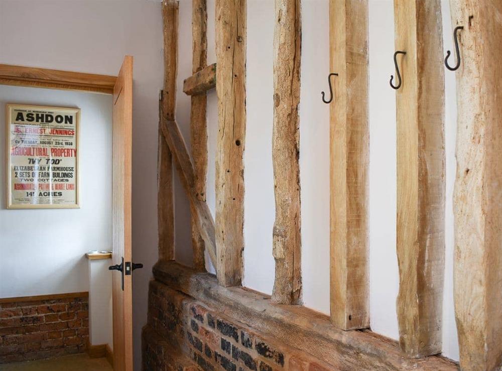 Hallway with exposed features at Ivy Todd Barn in Ashdon, near Saffron Walden, Essex