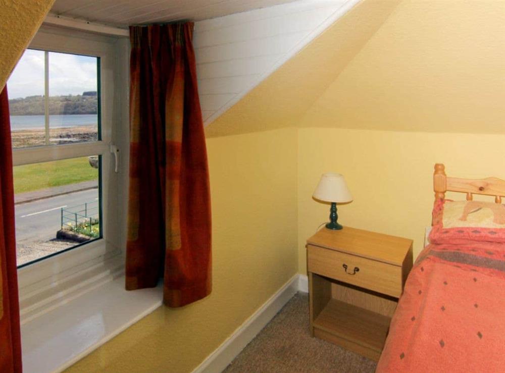 Bedroom with sea view at Ivybank Cottage in Lamlash, Isle of Arran, Isle Of Arran
