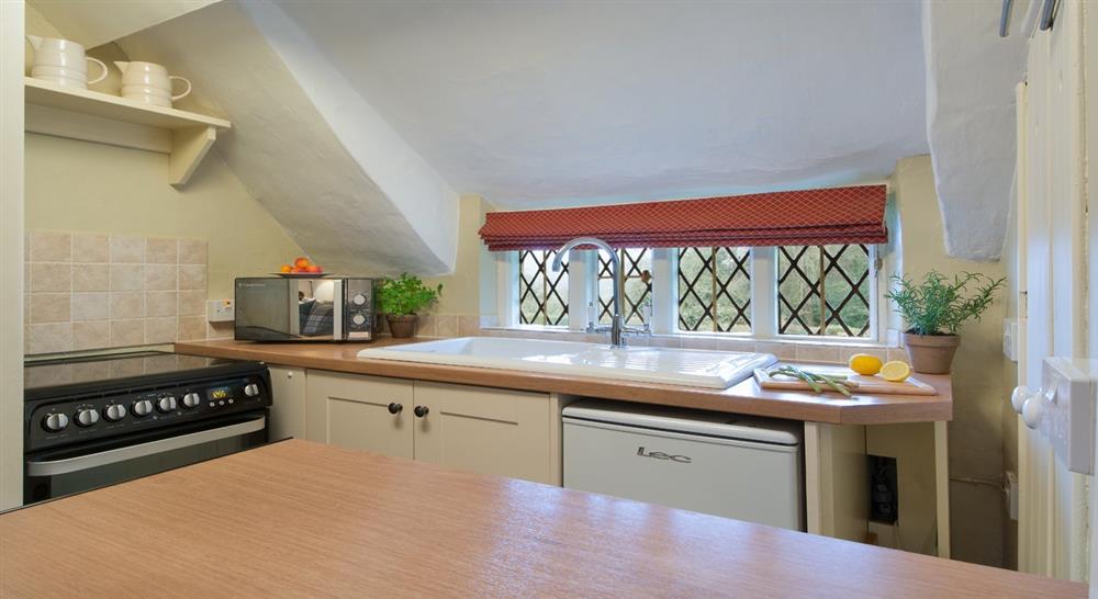 The kitchen at Ivys Cottage in Minehead, Somerset