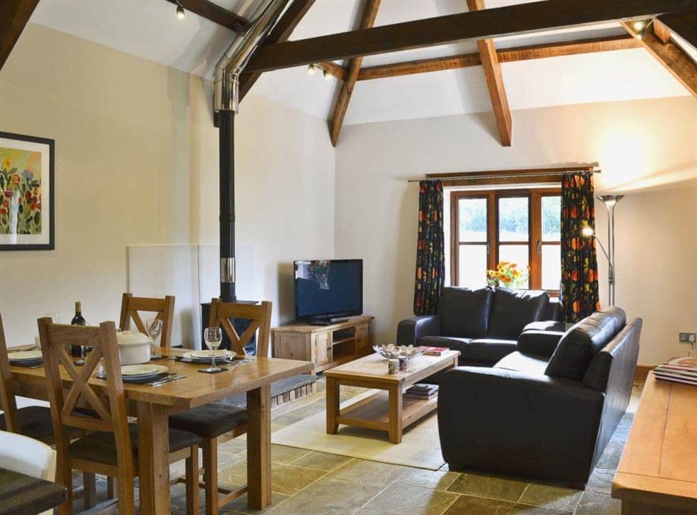 Open plan living/dining room/kitchen at Jacks Barn in Welcombe, near Bude, Devon