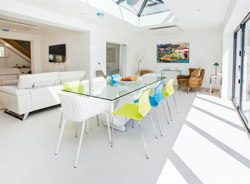 Spacious and stylish dining area at James Place at the Brecon Beacons in Llwyn-on, near Brecon, Glamorgan, Mid Glamorgan