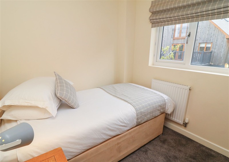 One of the bedrooms at James Ville Marina Lodge 14, Brigg