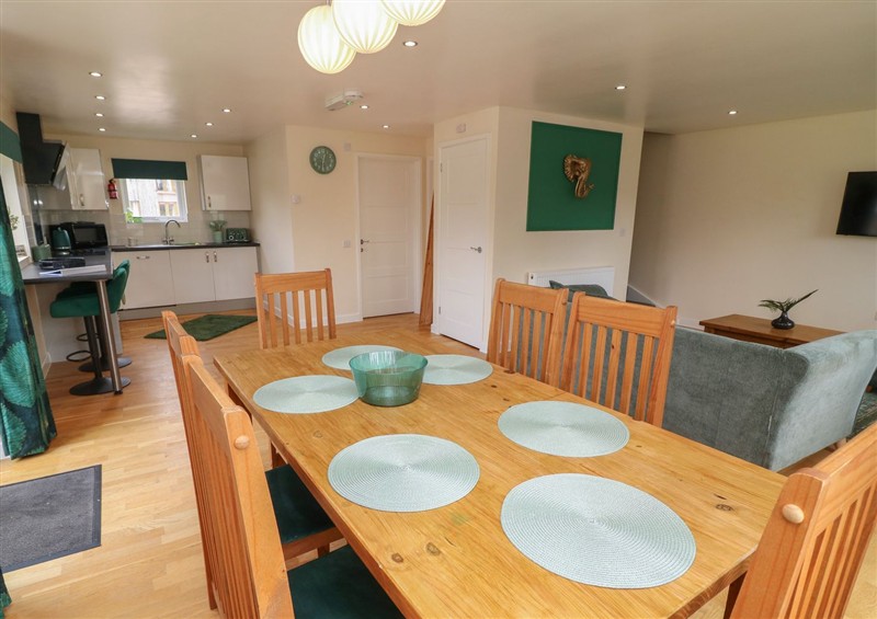 This is the kitchen at James Ville Marina Lodge 22, Brigg