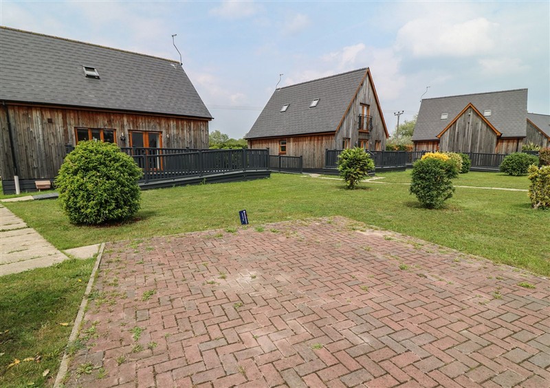 This is the garden at James Ville Marina Lodge 7, Brigg