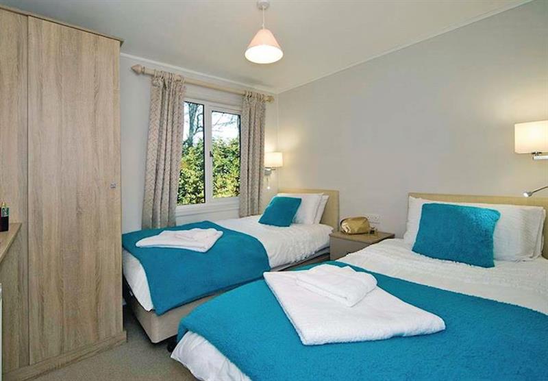 Bedroom at Sandstone Lodge at Jamies Cragg Holiday Park in Welburn, Vale of York