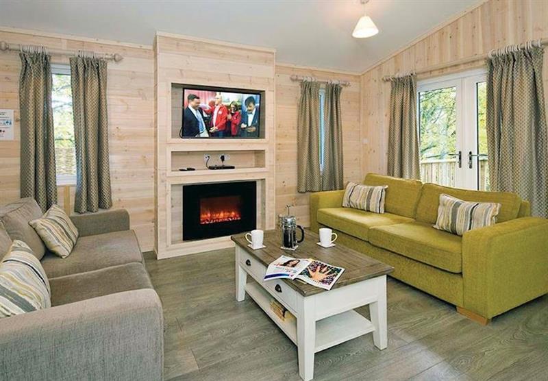 Living room at Jamies Cragg Holiday Park in Welburn, Vale of York