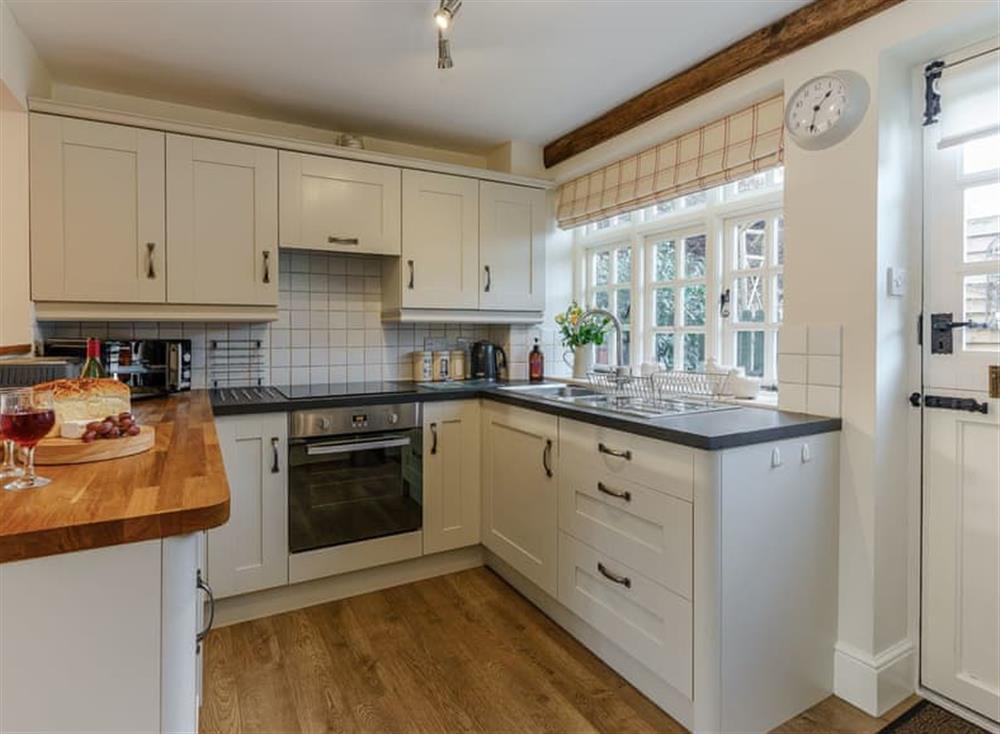 Well equipped kitchen at Jasmine Cottage in Bourton-on-the-Water, Gloucestershire