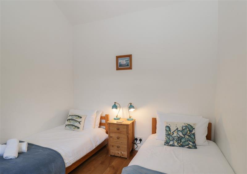 One of the bedrooms at Jasmine Cottage, Charmouth