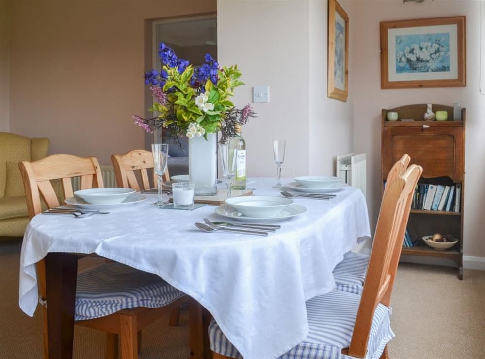 Appealing dining area with lovely table and chairs at Jasmine Cottage in Consett, near Durham, County Durham, England