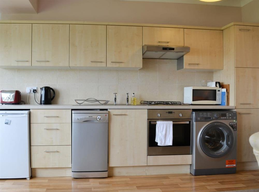 Well equipped compact kitchen at Jasmine Cottage in Consett, near Durham, County Durham, England
