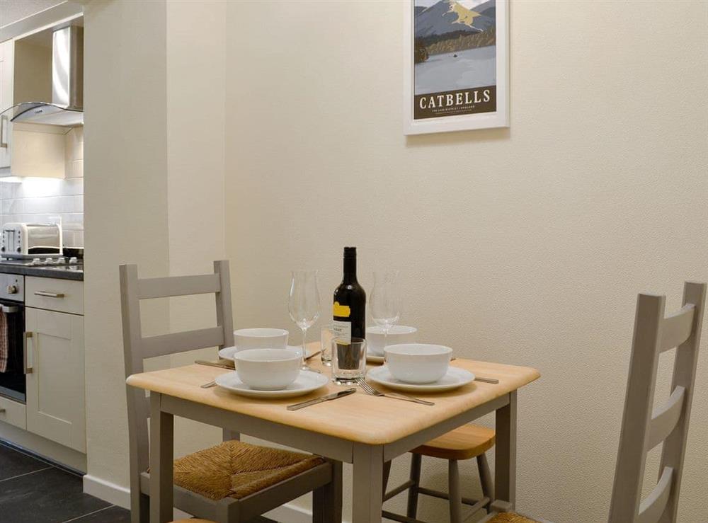 Quaint dining area at Jasmine Cottage in Keswick, Cumbria