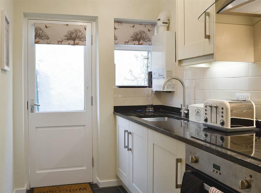 Well equipped kitchen at Jasmine Cottage in Keswick, Cumbria