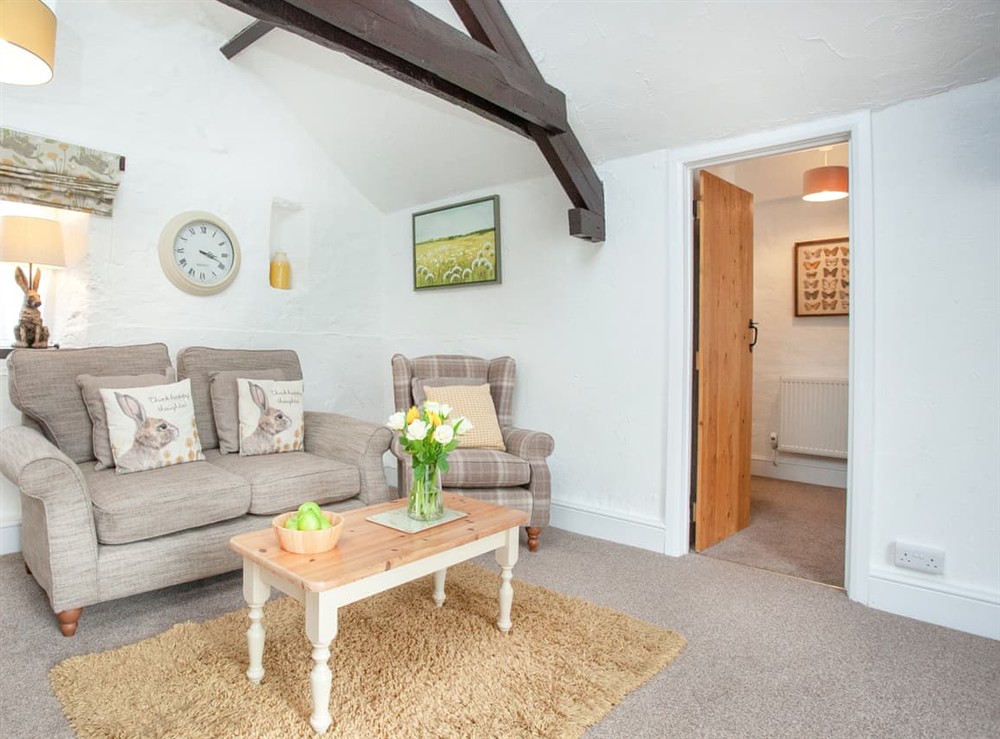 Living area at Jasmine Cottage in Marldon, near Paignton, Devon
