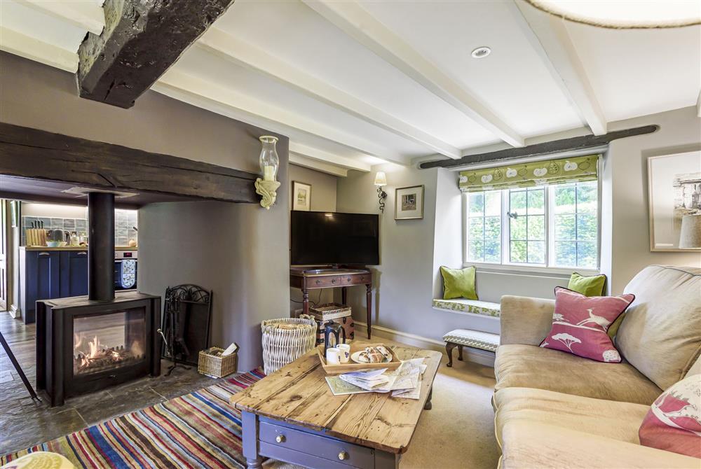 The comfortable sitting room at Jasmine Cottage, Shaftesbury