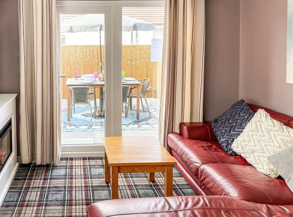Living area at Jasmins Retreat in Thornton-Cleveleys, near Blackpool, Lancashire