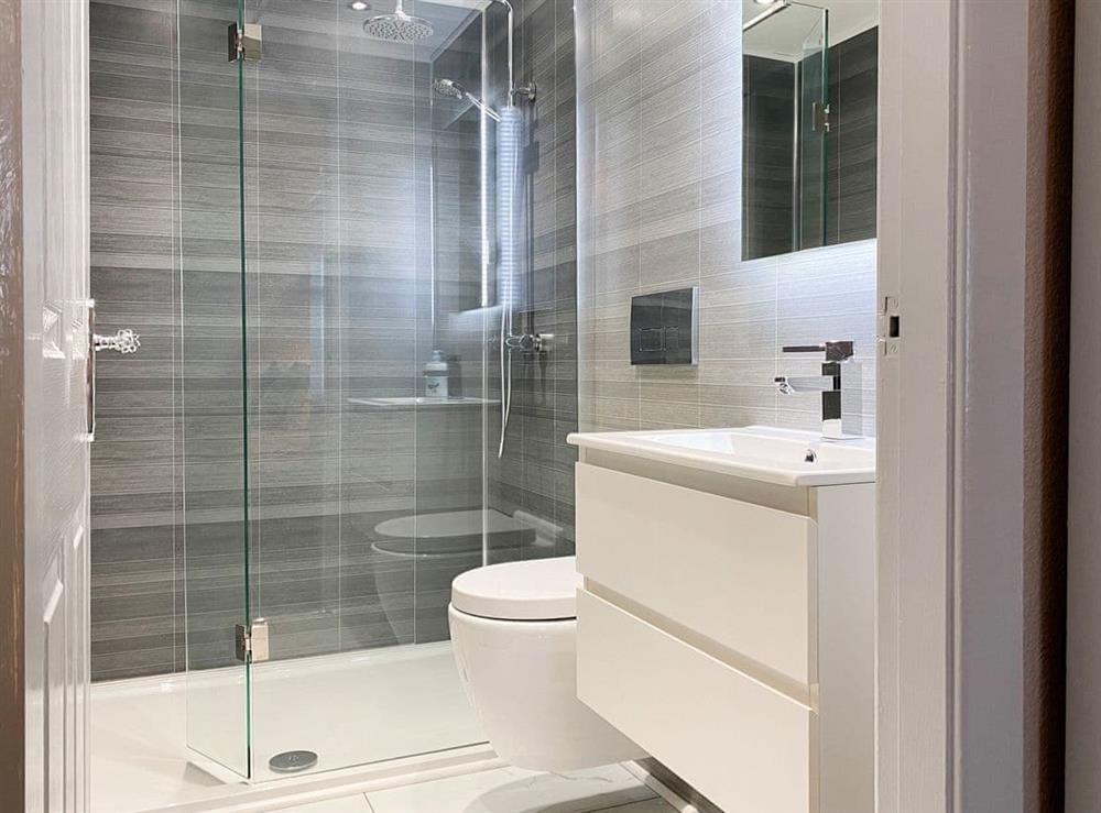 Shower room at Jasmins Retreat in Thornton-Cleveleys, near Blackpool, Lancashire