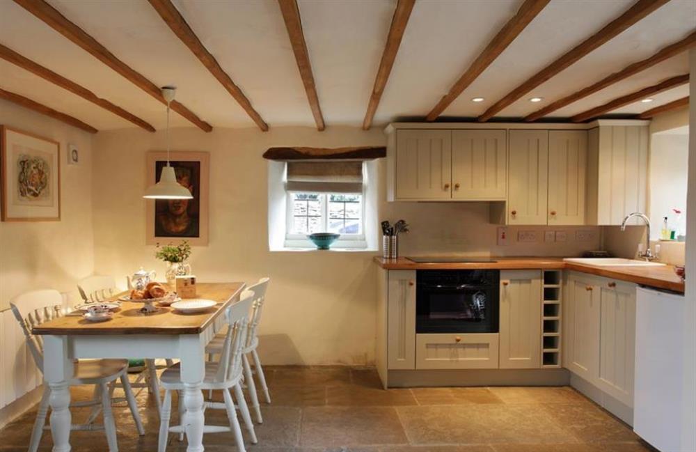 The kitchen and dining area at Jasper Cottage, Nr Cirencester, Gloucestershire