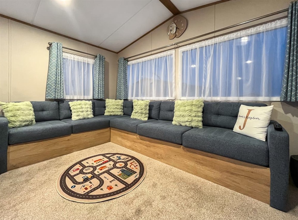 Living area at Jaxons Kingdom in Crimdon Dene Holiday Park, Hart, Cleveland