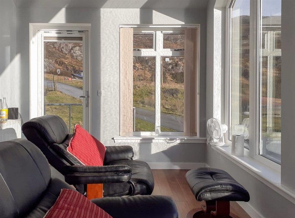 Living area at Jayne Cottage in Harris, Outer Hebrides, Isle Of Harris