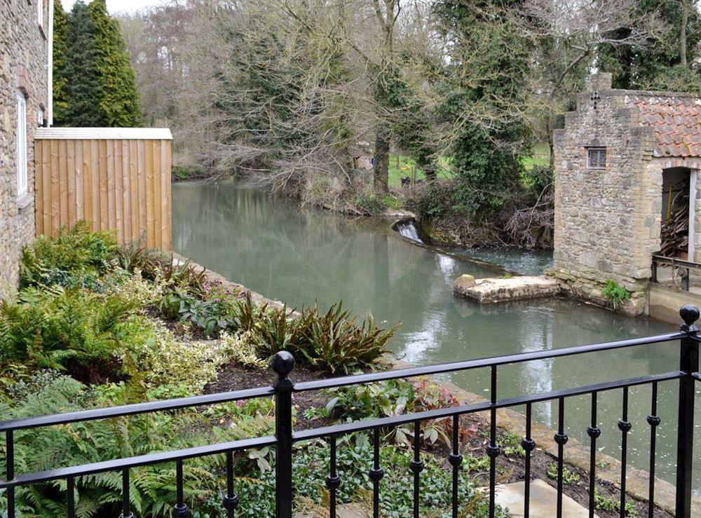 Lovely view over garden to river at Dippers Folly, 