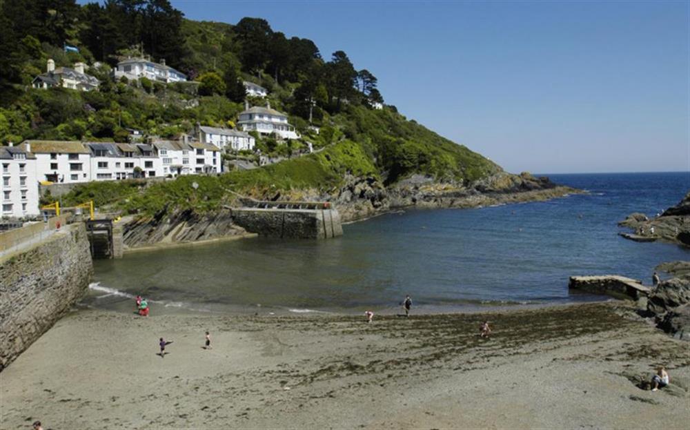 The beach at nearby Polperro at Jemima Cottage in Looe