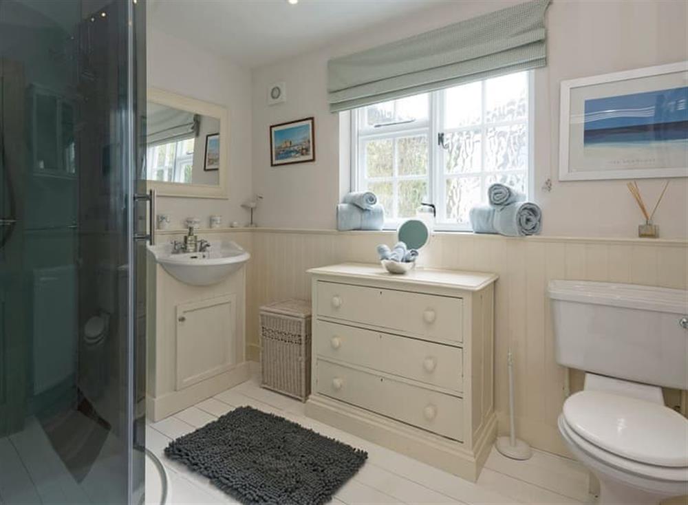 Generous sized shower room at Jennis Cottage in Aylsham, Norfolk