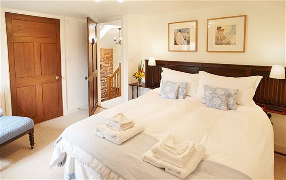 Bedroom with 5’double or can be split to two 2’6 beds at Jennys Croft, Glassonby