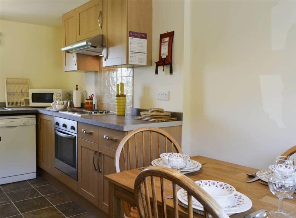 Kitchen and dining area at Jerusalem Cottage in Earl Sterndale, near Buxton, Derbyshire