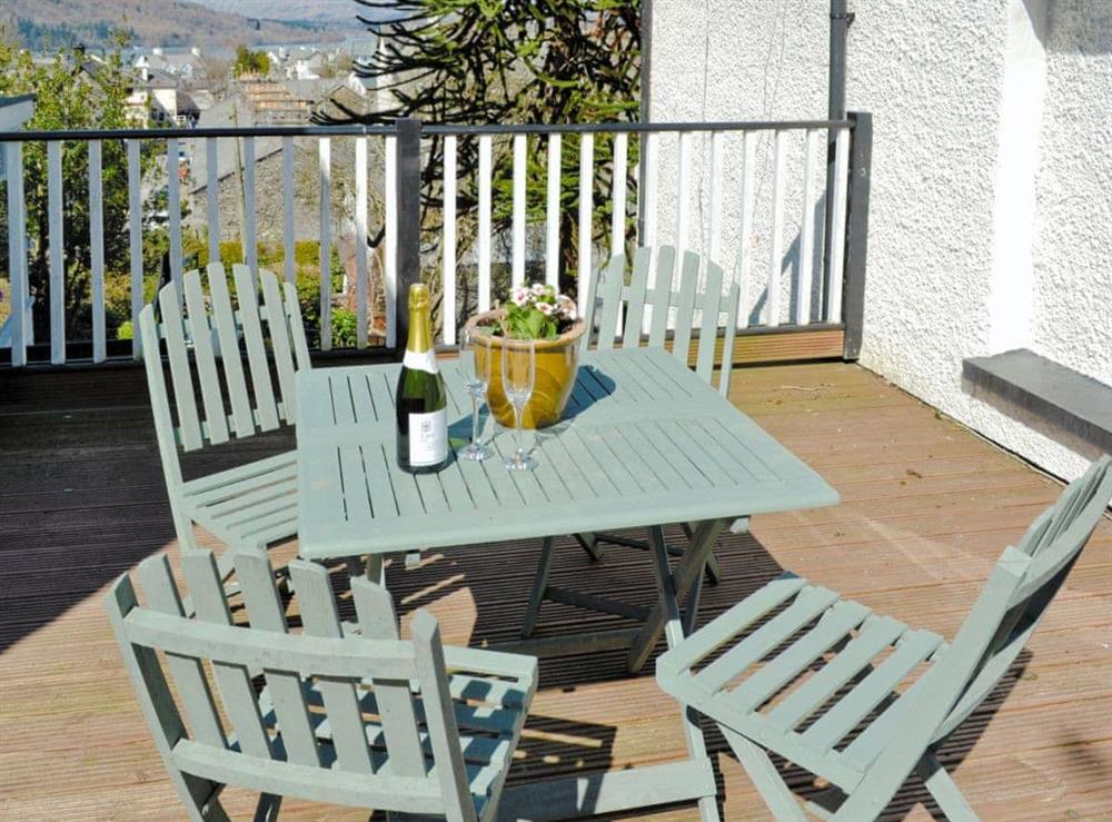Patio at Jessamy Cottage in Bowness-on-Windermere, Cumbria