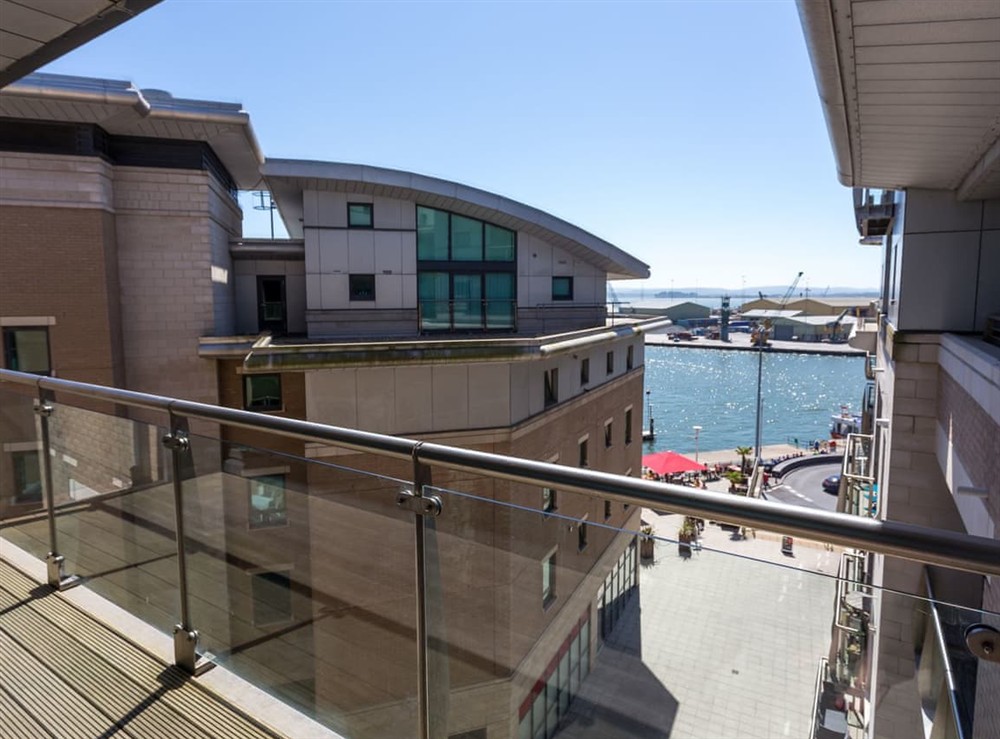 Balcony at Jibe Ho in Poole, Dorset