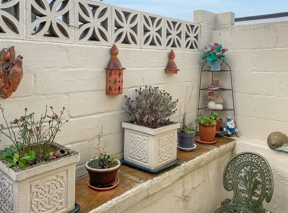Outdoor area at Joans Cottage in Bryncethin, Bridgend, Mid Glamorgan