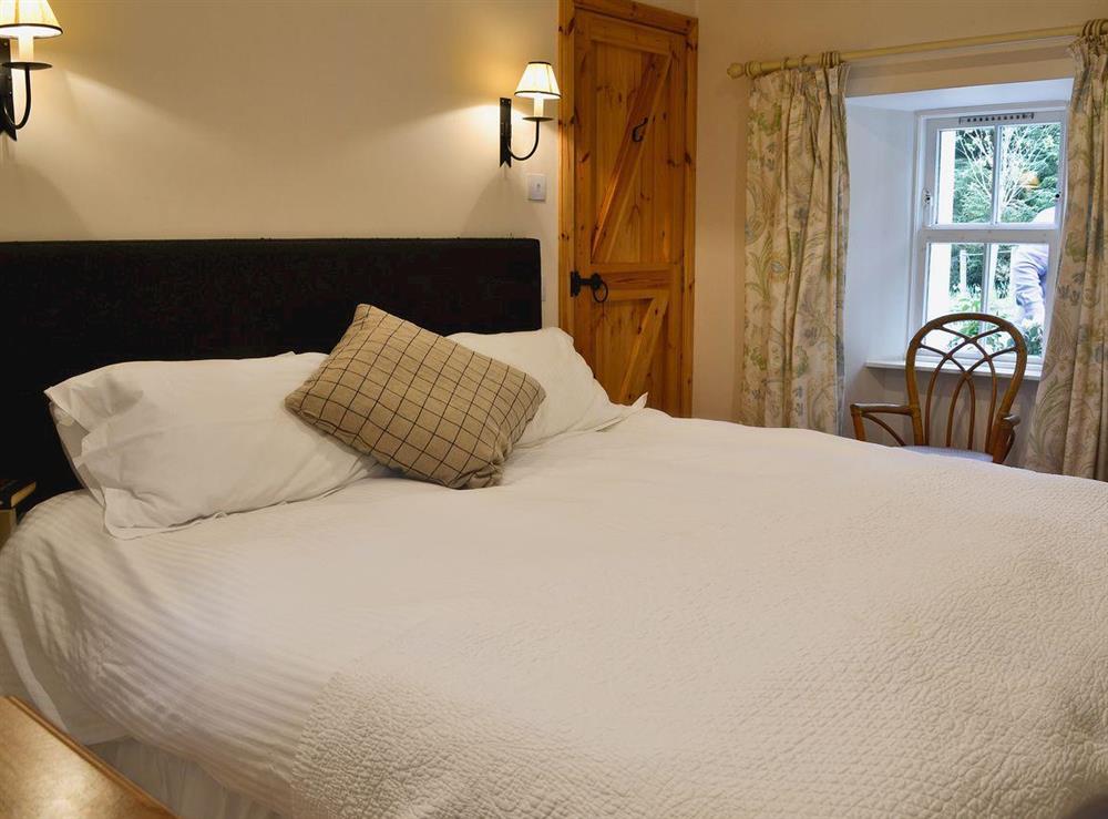 Double bedroom at Jockey Milnes Croft in Glen Deveron, by Huntly, Aberdeenshire., Great Britain