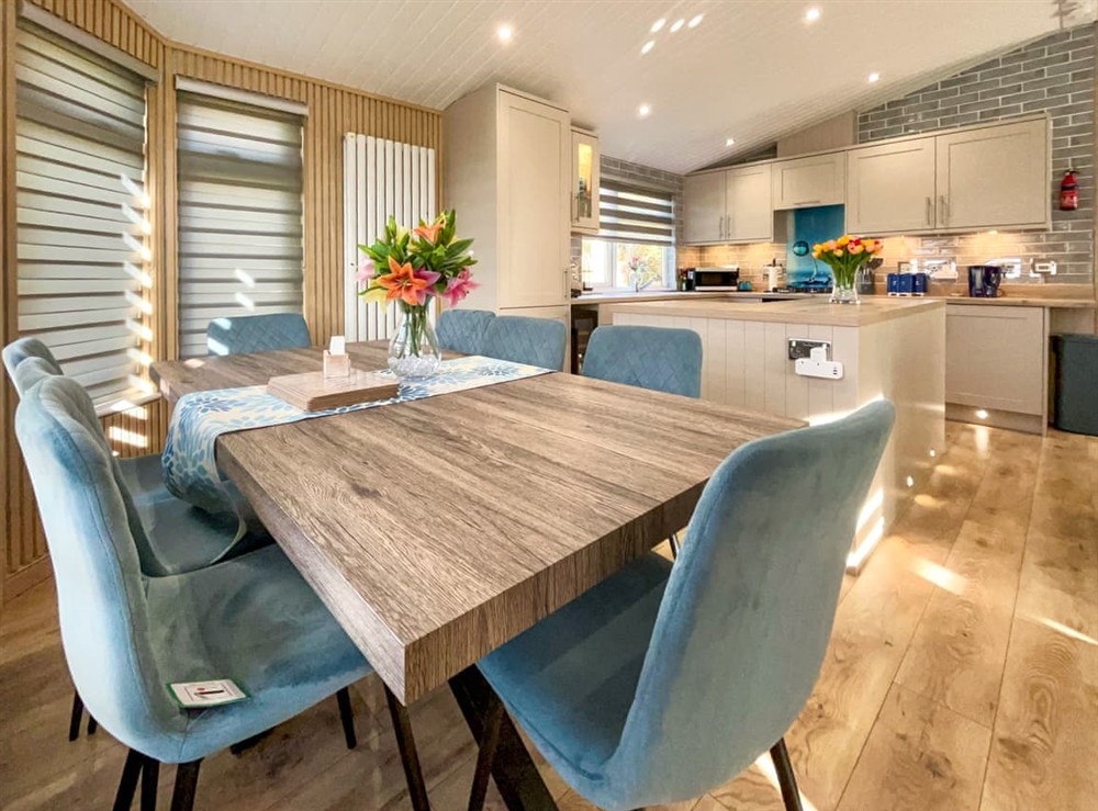 Kitchen/diner at Joejendav Lodge in Banchory, Aberdeenshire