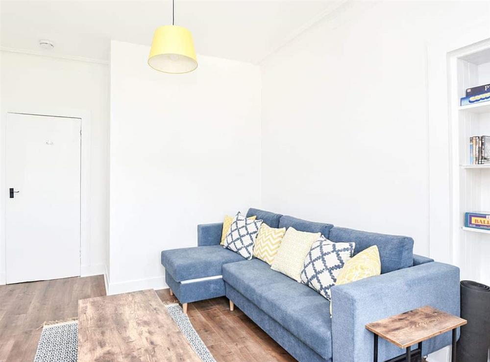 Living room at John Muir Apartment in Helensburgh, Dumbartonshire