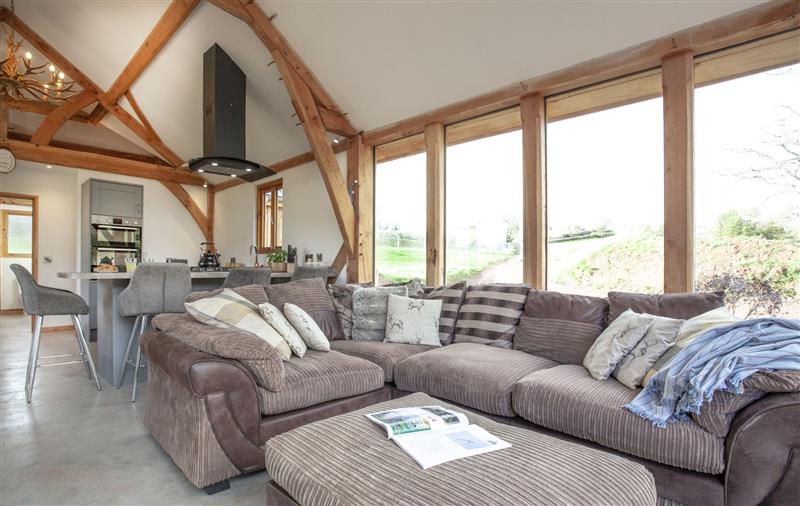 The living room at Johnsland Lodge, Devon
