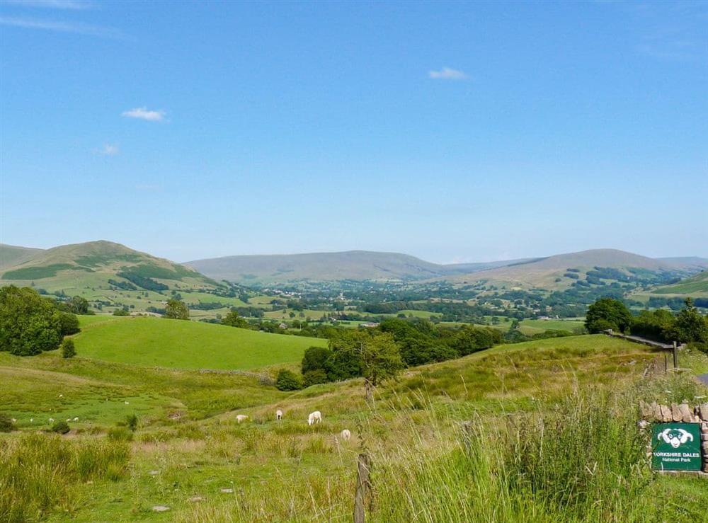 View over Sedbergh and the Howgills