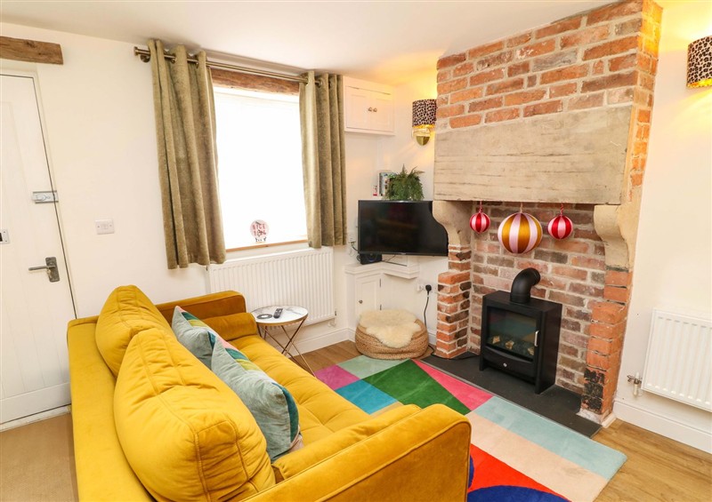 The living area at Jolly Cottage, Derby