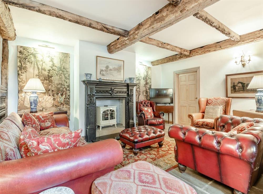 Living room at Jonnygate Grange in Barlow, near Dronfield, Derbyshire