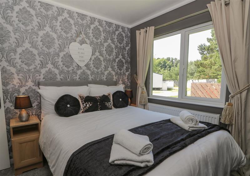 One of the bedrooms at Jonstone Pines, Cayton Bay near Scarborough