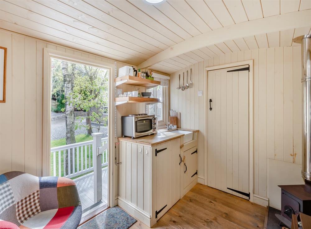 Open plan living space at Josephs Hide in Haltwhistle, Northumberland