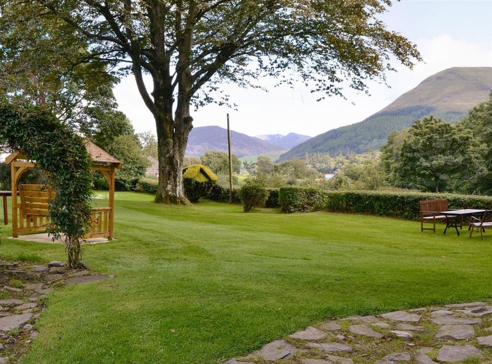 Peaceful gardens with sitting out areas at Joses at the Grange in Loweswater, Cumbria
