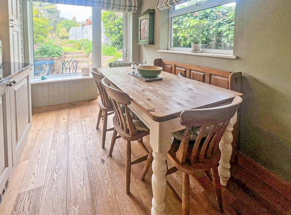 Dining room at Joyful Cottage in Lymington, Hampshire