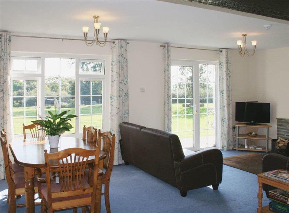 Open plan living/dining room/kitchen (photo 3) at Jubilee Cottage in Leworthy, near Holsworthy, Devon